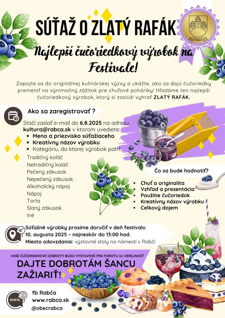 Čučoriedkový festival - súťaž