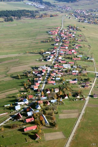 Letecké foto obce Mútne 2012